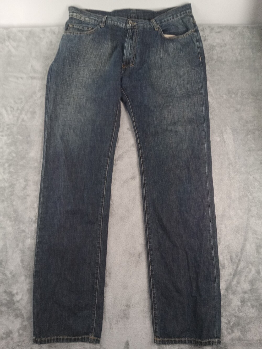 Versace Classic Men's Dark Blue Straight-Leg Jeans Size 36x32